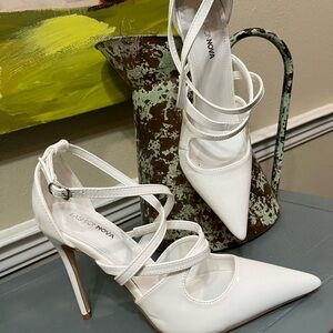 Fashion Nova Elegant White Heels